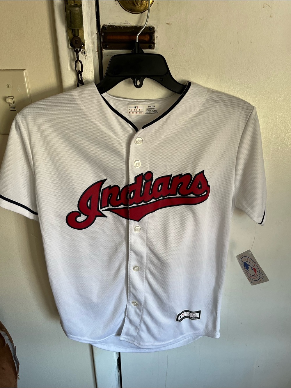 Cleveland Indians Majestic MLB YOUTH Jersey M